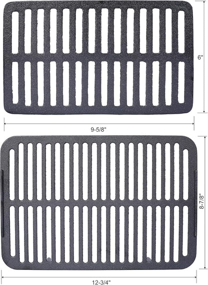 Cast Iron Hibachi Grill Outdoor, Japanese Yakitori Grill for Camping, Small Portable Charcoal Hibachi Grills, Cast Iron, with Double-Sided Grate, for Indoor Outdoor BBQ (1, No handle)