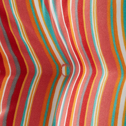 Greendale Home Fashions 72 x 22-inch Outdoor Chaise Lounge Cushion, Coral Stripe