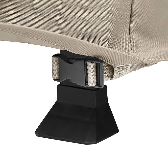 Classic Accessories Storigami Easy Fold Water-Resistant 64 Inch BBQ Grill Cover, Goat Tan