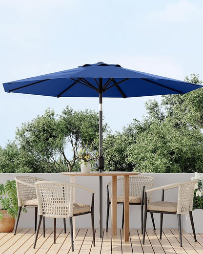 GarveeLife 9 ft Patio Umbrella, Outdoor Table Market Umbrella