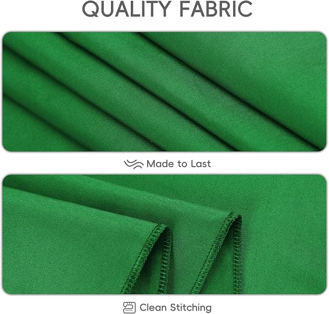 8 Pack Green Round Tablecloth 90 Inch | For 3Ft-5Ft Round Table, Wrinkle Resistant Table Cloth, Washable Polyester Fabric, For Wedding Party Banquet Buffet Camping