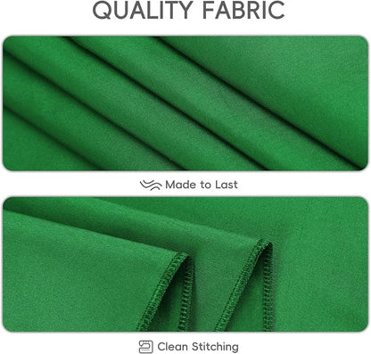 8 Pack Green Rectangle Table Cloth 60 x 126 Inch For 8 Foot Tables | Wrinkle Resistant Tablecloth, Washable Polyester Fabric, Rectangular Tablecloth for Wedding Party Banquet Buffet
