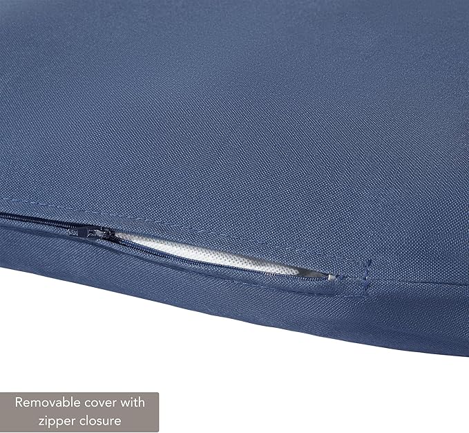 Outdoor Reversible Chaise Lounge Chair Cushion, Midnight
