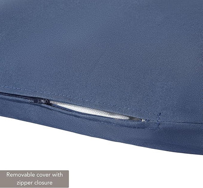 Outdoor Reversible Chaise Lounge Chair Cushion, Midnight