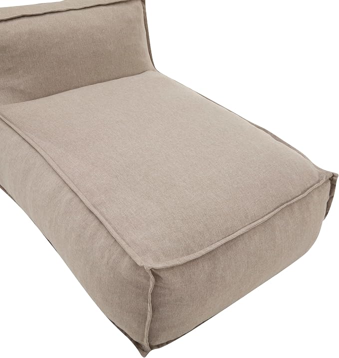 Merax Outdoor Bean Bag Chairs, 61" L Lounger Chair for Adults Bean Bag Couch Sofa with Memory Foam Filled for Patio Pool Balcony & Desk, Water-Repellence Fabric Outside Beanbag Chair