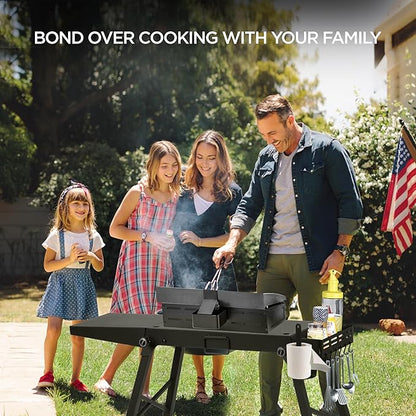 boldworks Griddle Stand for Blackstone Griddle Table Fits Blackstone Table Top Grill 17 Inch and 22 inch Portable with Folding and Height Adjustable Legs