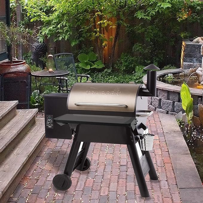 Stanbroil Folding Front Shelf for Traeger Pro 22, Pro 575 and Ironwood 650 Series, BAC362 Folding Shelf, Grill Accessories for Traeger Pellet Grills, 25" L x 12" W