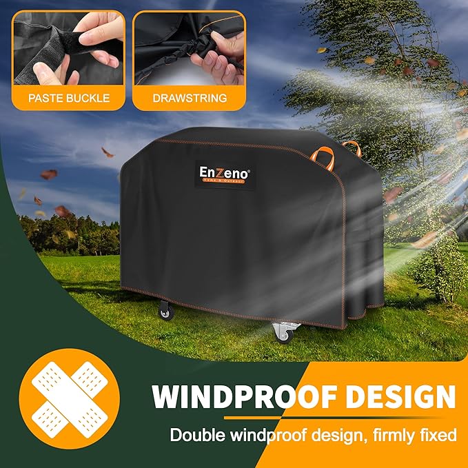 Enzeno Griddle Cover for Blackstone 36" Griddle,420D Oxford Cloth Barbeque Griddle Cover Waterproof UV and Fade Resistant Grill Cover with Straps