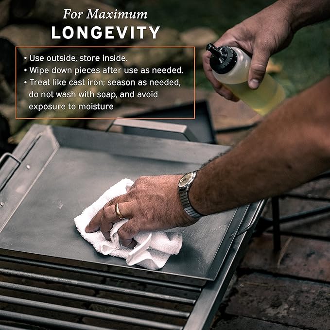 Hickory Summit Argentine Grill - Argentinian Grills - Santa Maria Grill - Argentinian Parrilla Set with all Tools Included - BBQ Parrillas Asado