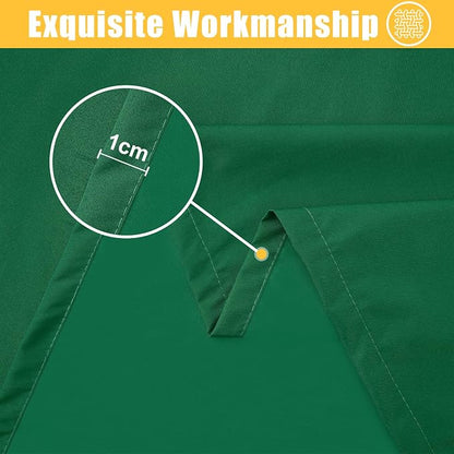 Rectangle Table Cloth, Waterproof Elastic Fitted Tablecloth for 4 Foot Folding Tables, Washable Polyester Tablecloths for Picnic, Camping, Outdoor (Emerald Green, 24"x48")