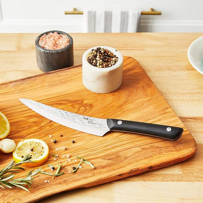 Kai PRO 6.5" Boning & Fillet Knife | Hand Sharpened Curved Boning Knife, Japanese AUS6M Stainless Steel Blade, Full-Tang POM Handle