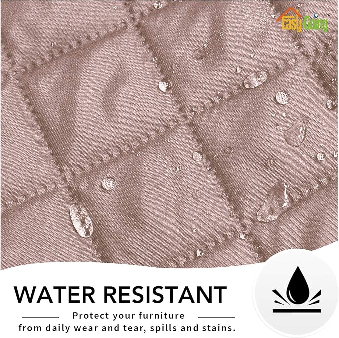 Easy-Going Reversible Couch Cover, Oversized Recliner, Pink/Beige | Machine Washable Slipcover For Dogs, Water Resistant Furniture Mat For Living Room, Non-Slip Sofa Cover, Pet Friendly