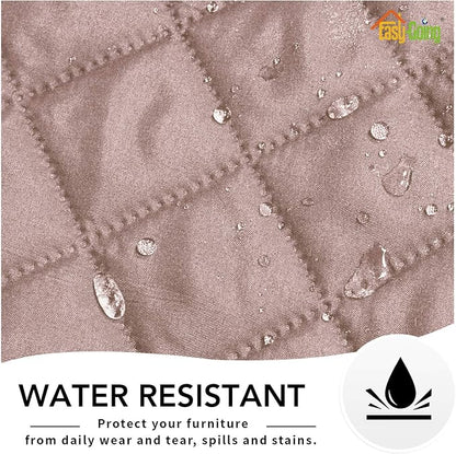 Easy-Going Reversible Couch Cover, Oversized Recliner, Pink/Beige | Machine Washable Slipcover For Dogs, Water Resistant Furniture Mat For Living Room, Non-Slip Sofa Cover, Pet Friendly
