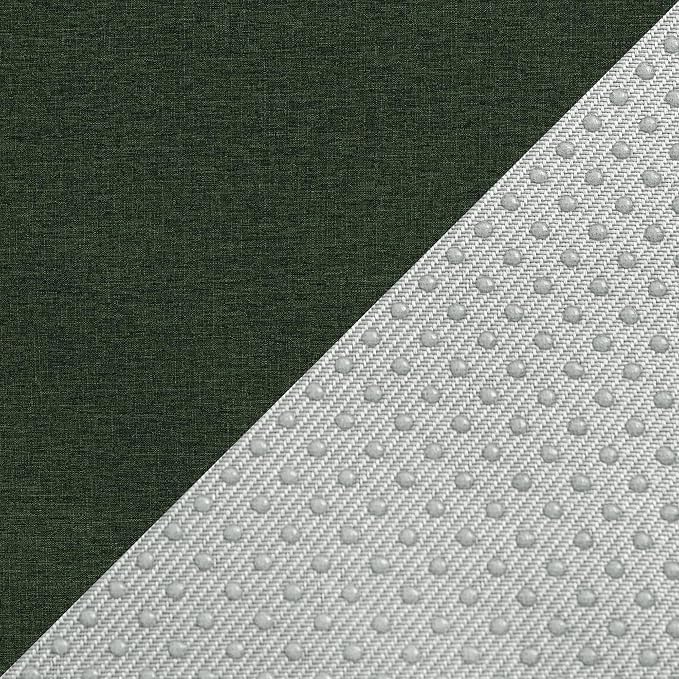 Outdoor Chair Cushions, Set of 6, 19 x 19 Inch, Olive Green | Water Resistant, Fade Resistant, Patio Furniture Square Seat Replacement, Removable Cover with Ties, Non-Slip Bottom