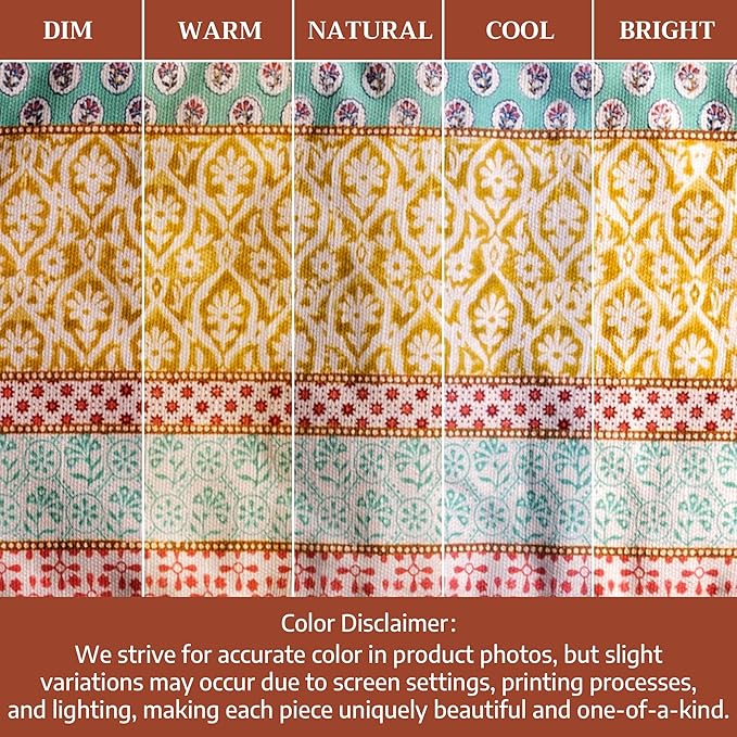 Maison d' Hermine Double Oven Mitts 100% Cotton 7"x35" Double Oven Mitt Heat Resistant BBQ Cooking Gloves with Loop Baking Grilling Kitchen Hotel Home Farmhouse Spring Summer (Provence)