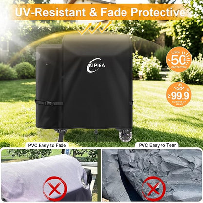 600D Pellet Grill Cover for Pit Boss 700FB, Classic 700, and Pro 600 Series, Waterproof BBQ Smoker Cover, UV Resistant