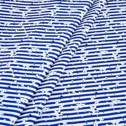 Independence Day Table Cloth 4th of July Decoration 58x120inch American Flag Blue White Striped Star Dresser Scarves Holiday Table Overlays Outdoor Party Celebration