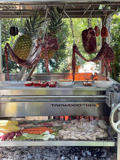 Argentine Wood Fire & Charcoal Grill all Stainless Steel | BBQ02SS