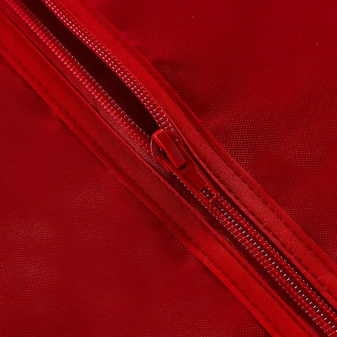 LUSHVIDA Square Outdoor Tablecloth with Umbrella Hole and Zipper, 60x60 Inch Red, Washable Waterproof Table Cloth Spill Proof Wrinkle Free Table Cover for Patio Spring Summer Picnic BBQS