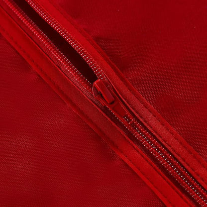 LUSHVIDA Square Outdoor Tablecloth with Umbrella Hole and Zipper, 60x60 Inch Red, Washable Waterproof Table Cloth Spill Proof Wrinkle Free Table Cover for Patio Spring Summer Picnic BBQS