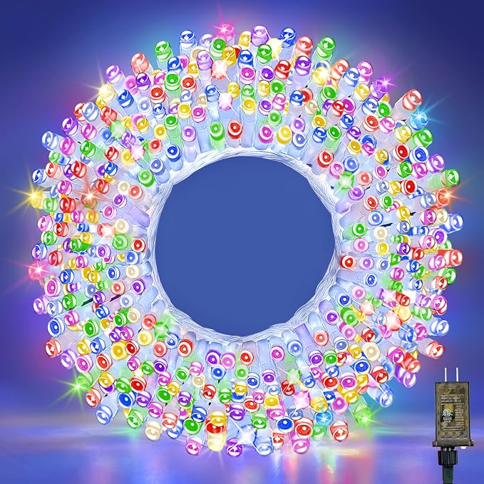 100FT Multicolor Fairy Lights, Connectable Christmas String Lights | Waterproof LED Light with Timer for Tree, Bedroom, Patio, Wedding, Party, Indoor Outdoor Decor