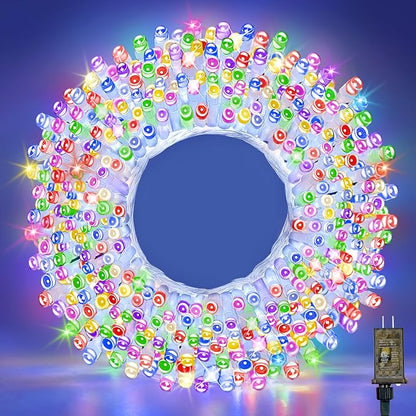 100FT Multicolor Fairy Lights, Connectable Christmas String Lights | Waterproof LED Light with Timer for Tree, Bedroom, Patio, Wedding, Party, Indoor Outdoor Decor