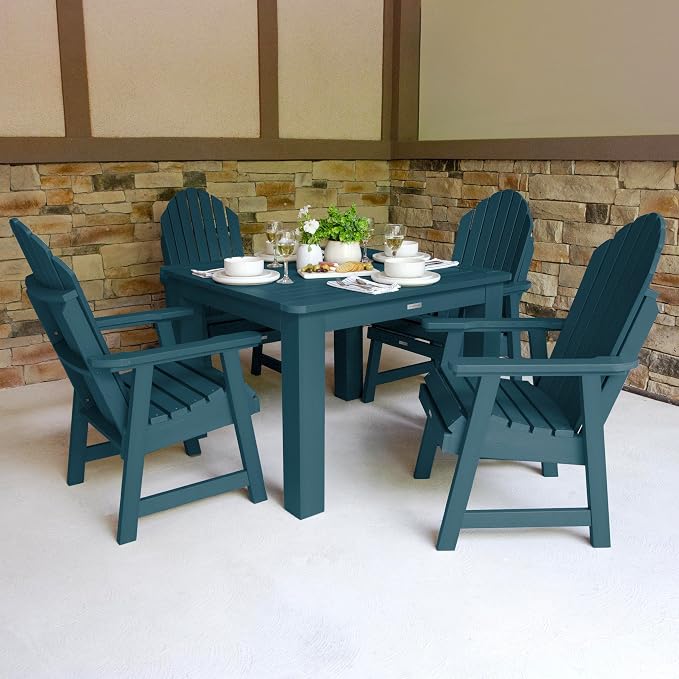 highwood Hamilton 5 Piece Square Dining Set, Nantucket Blue