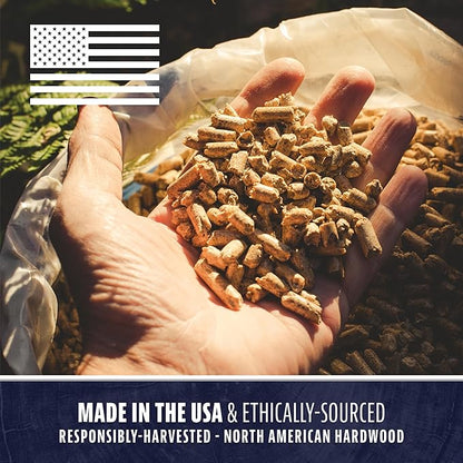 Pit Boss 100% All Natural BBQ Hardwood Pellets for Cooking, Grilling, and Smoking | 15 lbs. Wood Pellets for Pellet Grills and BBQ Smokers | Competition Blend