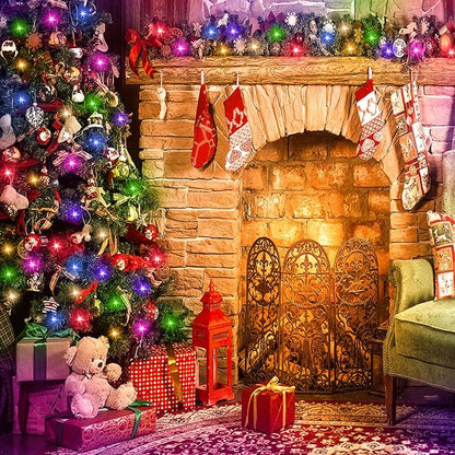 100FT Multicolor Fairy Lights, Connectable Christmas String Lights | Waterproof LED Light with Timer for Tree, Bedroom, Patio, Wedding, Party, Indoor Outdoor Decor