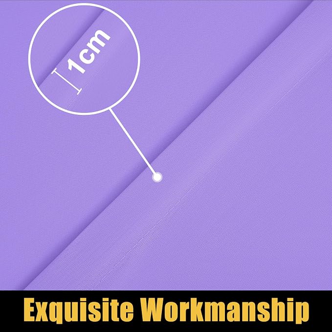 Smiry Rectangle Picnic Table Cloth, Waterproof Elastic Fitted Tablecloths for 4 Foot Tables, Washable Polyester Table Cover for Camping, Indoor and Outdoor (Lavender, 24"x48")