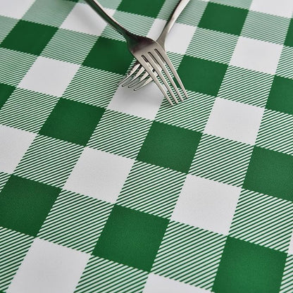 Classic Gingham Buffalo Tablecloth Fabric - Oblong 58x144 Inch Water Proof Checkered Table Cloth for Indoor Outdoor - Table Cover for Birthday, Picnics, BBQs, and Parties