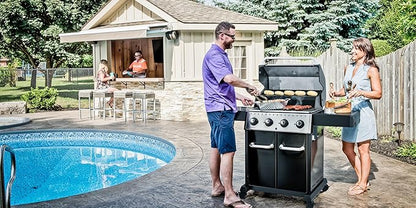 Broil King 865254 Crown 420, Liquid Propane (LP), Black