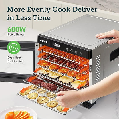 Masterbuilt MB20071117 Digital Electric Smoker, 30", Black & COSORI Food Dehydrator for Jerky, Large Drying Space with 6.48ft², 600W Dehydrated Dryer