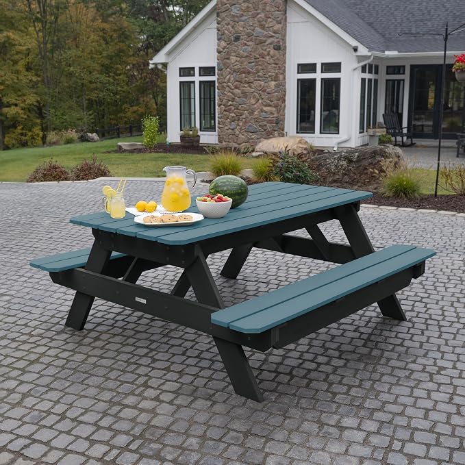 Highwood Hometown Picnic Table, 6 Foot, Shale
