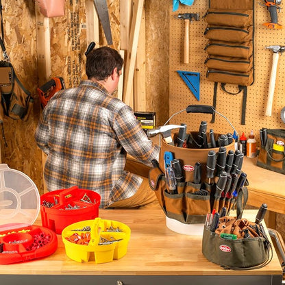 Bucket Boss The Bucketeer Bucket Tool Organizer in Brown, 10030