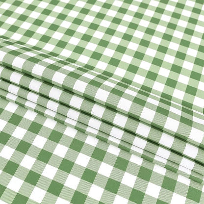 Waterproof Plaid Tablecloth Fabric - Oblong 52x70 Inch Classic Buffalo Tartan Table Cloth for Indoor/Outdoor Use - Washable Tabletop Cover for Dinner, BBQs, and Parties