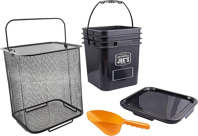 Oklahoma Joe's 5159038W01 Pellet Bucket Kit, Black
