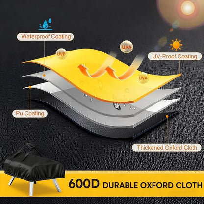 Pizza Oven Cover for Ooni Koda 2 Pro 18",Outdoor Pizza Oven Cover | Portable Cover for Ooni Koda 2 Pro 18" Pizza Oven,Waterproof,UV-Resistant,Windproof,Outdoor,Pizza Oven Accessories