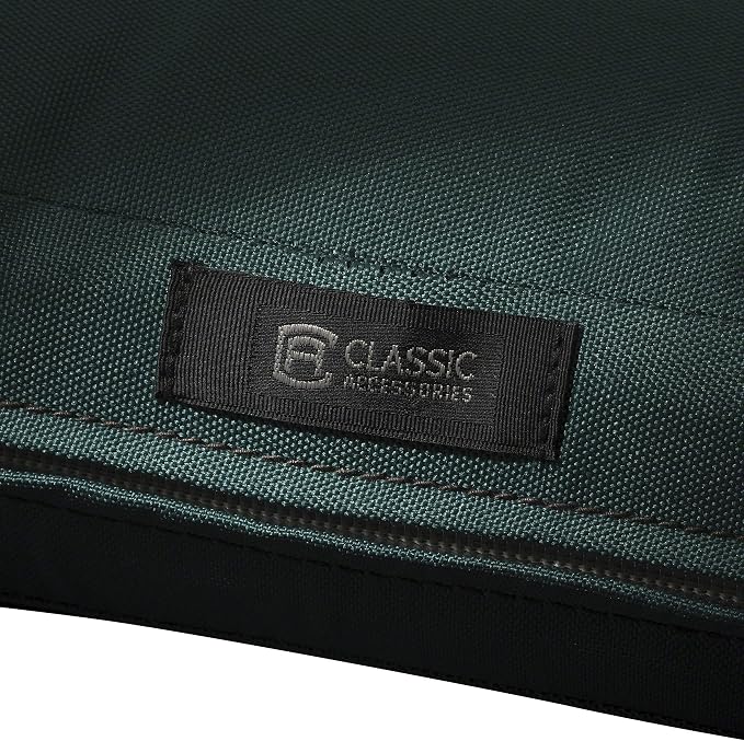 Classic Accessories Ravenna Water-Resistant Patio Lounge Chair/Loveseat Cushion, 25 x 27 x 5 Inch, Mallard Green
