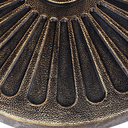Blissun 26.5 lbs Outdoor Living Heavy Duty Round Antiqued Patio Umbrella Base, Bronze