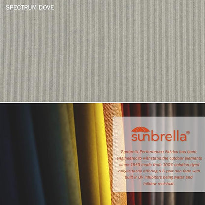 California Umbrella 11' Rd. Venture Series Contract Grade Patio Umbrella, Pulley Open, Bronze Finish, Sunbrella Dove