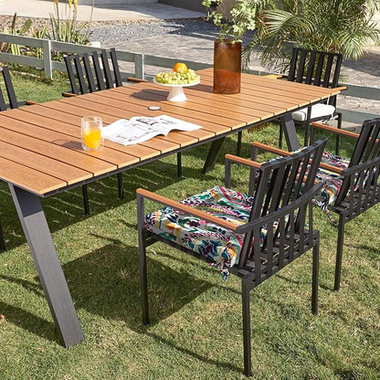 DYTXIII Set of 4 Outdoor Chair Cushions, Water Resistant 18.5"x16"x2" Square Seat Cushion for Patio Dining Chairs, High-Density Replacement Pads for Indoor Outdoor Furniture - Vigour Paisley