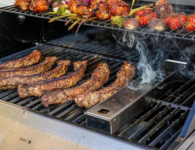 Monument Grills Denali Series, 6-Burner Convertible Natural Gas Smart bbq Grill Stainless Steel Denali 605 with Smoke Box (Without Conversion Kit)