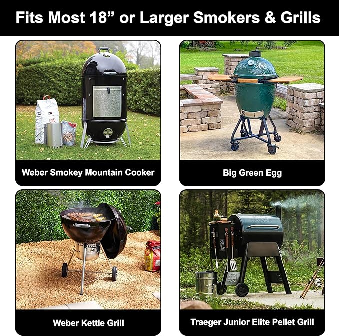 Sorbus Non-Stick Rib Rack XL - Porcelain Coated Steel Roasting Stand – Holds 3 Full Rib Racks for Grilling & Barbecuing - Perfect BBQ Accessories for Smoker Grill - Convenient Design (Stainless Steel)
