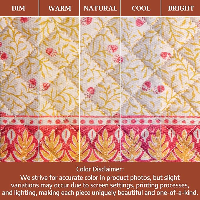 Maison d'Hermine Oven Gloves 100% Cotton Oven Mitt (7" x 13", Pack of 1) | With Loop Heat Resistant BBQ Cooking Gloves Baking Kitchen Handling Hot Pans Thanksgiving Christmas - Carpo