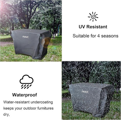 NUUK 20" x 42" Outdoor Grill Cart Prep Work Table Cover, Waterproof & UV Resistant Pizza Oven Stand Table Cover for Kitchen Island BBQ Worktable Protection
