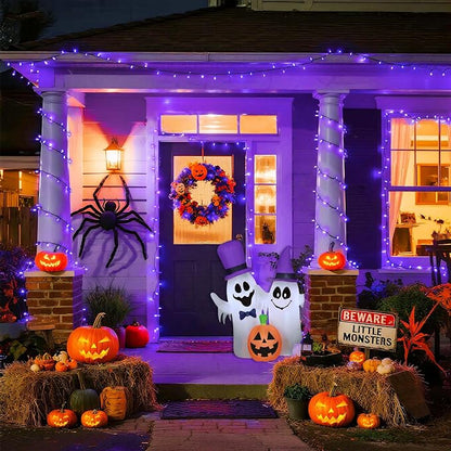 JMEXSUSS 500 LED Purple Halloween Lights, 173ft String Lights Plug in | 8 Modes, Remote Control, Timer, Waterproof Purple Christmas Lights for Indoor Outdoor Party Tree Xmas Halloween Decorations