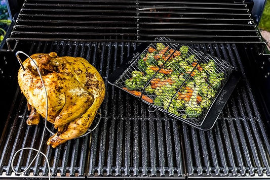 Char-Broil Non-Stick Grill Basket, Black,Silver