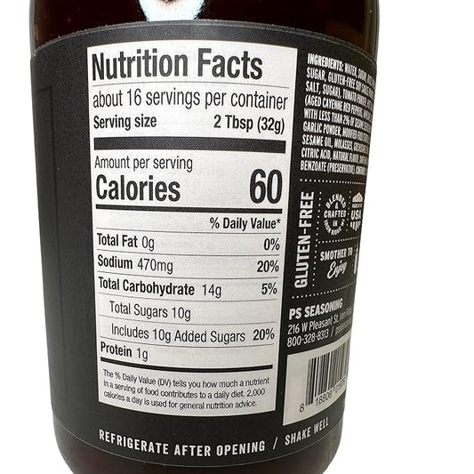 PS Seasoning Blackbelt Korean BBQ Sauce - All-Purpose Marinade, Glaze, Baste, and Dip - Savory Grilling Sauce for Korean BBQ, Bulgogi, Beef Short Ribs, Pork Belly, Kabobs, Burgers, Salmon, and more