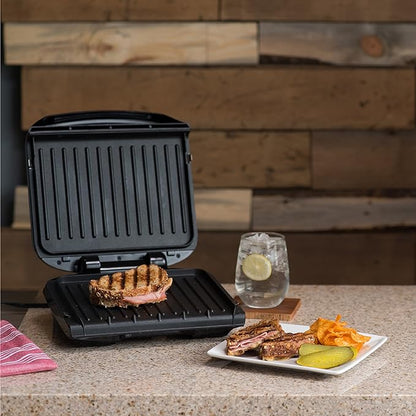 George Foreman 4-Serving Indoor Grill with Removable Plates